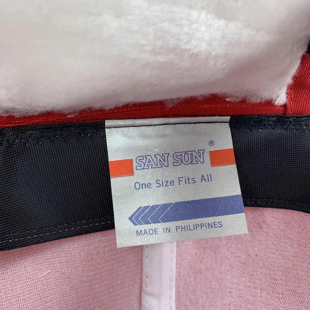 Schwarz Ready Mix Hat Red Rope Ear Flaps Zip Adjustable OSFA Winter Cap Concrete